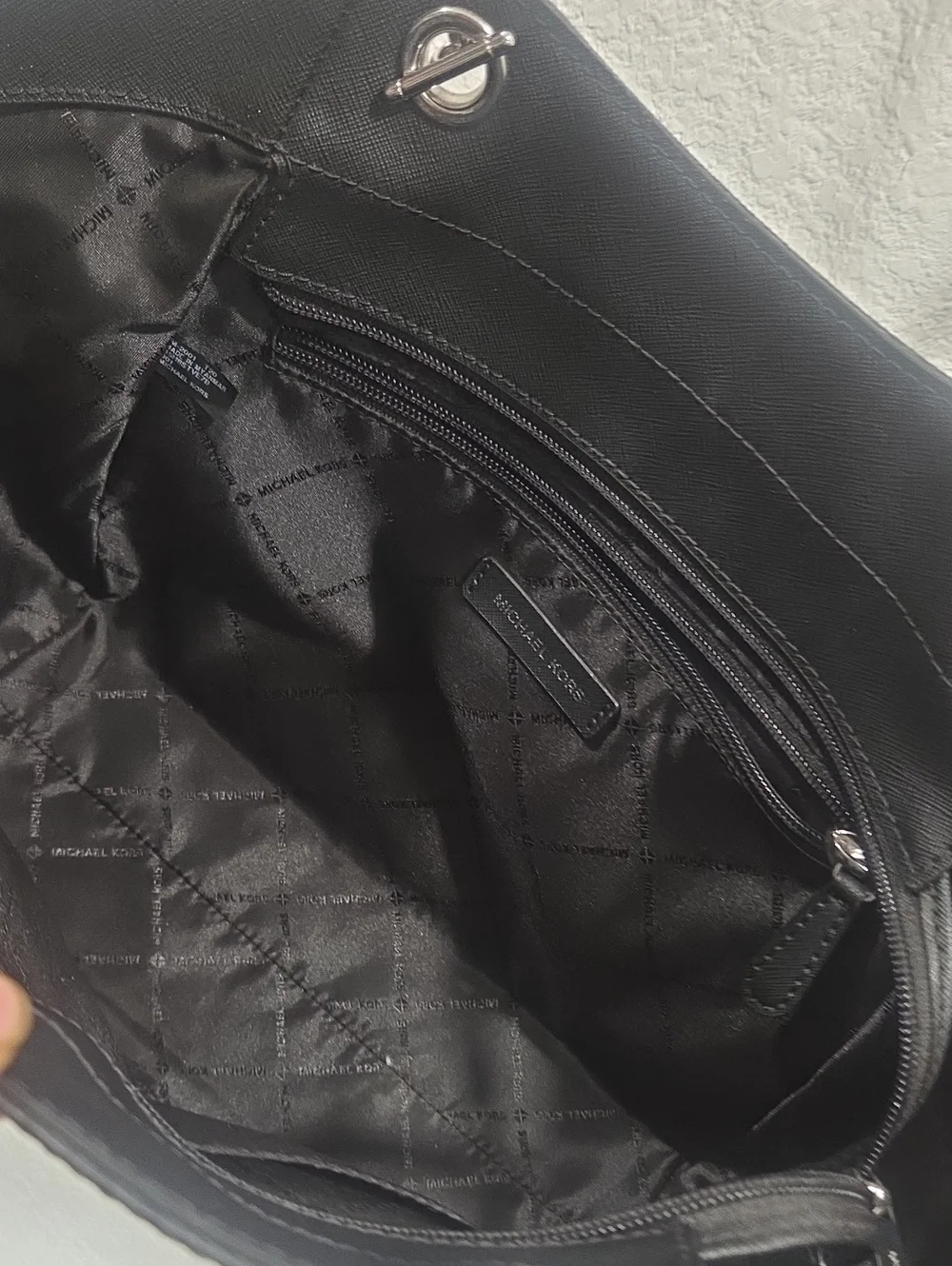 Michael Kors Black Logo Tote Bag